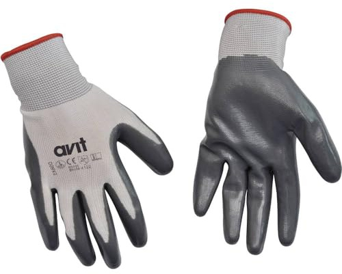 AVit AV13073 Arbeitshandschuhe, Nitrid beschichtet, Größe XL, Mehrfarbig