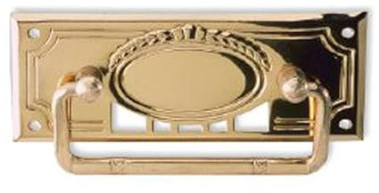 SIRO Möbelgriff Bad-Homburg, Landhaus, Klassisch, Vintage, Messing poliert, 85 mm x 12 mm x 33 mm, LA 48 mm, 718-85MS1