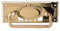 SIRO Möbelgriff Bad-Homburg, Landhaus, Klassisch, Vintage, Messing poliert, 85 mm x 12 mm x 33 mm, LA 48 mm, 718-85MS1