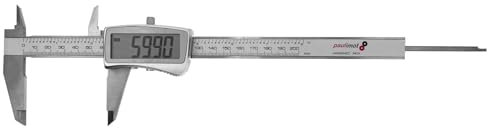 PAULIMOT Messschieber digital 0-200 mm mit großem Display, rostfrei INOX