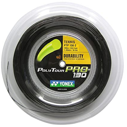 YONEX Corda da Tennis Rotolo Polytour PRO 130 Misto, Multicolore, Taglia Unica