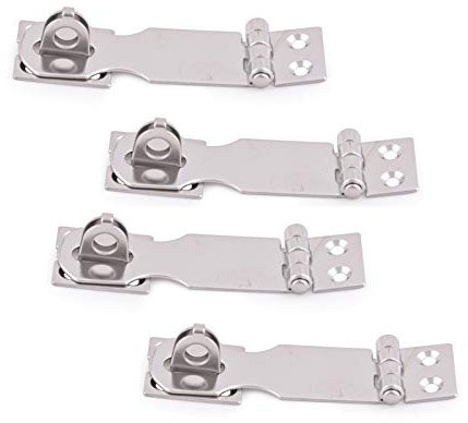 4X Klappriegel 100 x 28 mm Edelstahl Überfalle Türriegel Türschloss Keller