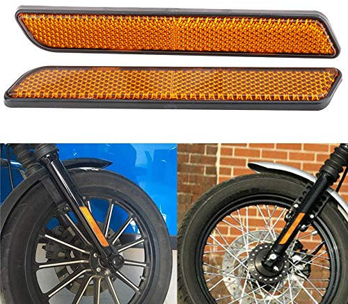 AnXin Motorrad-Seitenreflektor vorne für Dyna Softail Sportster FXD 2 Stück