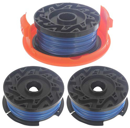 Spares2go Cover + 3 Spool Lines 10m x 1.5mm for Black and Decker Strimmer Trimmer