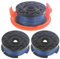 Spares2go Cover + 3 Spool Lines 10m x 1.5mm for Black and Decker Strimmer Trimmer
