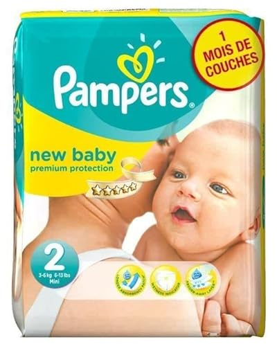 Pampers New Baby Nappies Size 0 (Micro), 1-2.5kg, Pack of 6 (6 x 24 Nappies)