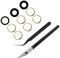 Cemobile Lentille de rechange pour appareil photo arrière compatible avec iPhone 11 Pro et iPhone 11 Pro Max avec adhésif, pince à épiler antistatique, kit d'outils de réparation de couteau de