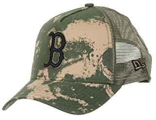 New Era Boston Red Sox MLB Spraycamo Ripstop A-Frame Trucker Cap - One-Size