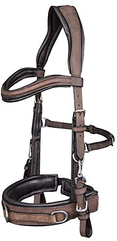 WALDHAUSEN Lederkappzaum, Anatomic, braun, PON