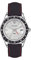 Versace Hellenyium GMT Herrenuhr schwarz Leder Silber Edelstahlgehäuse 42mm V1107 0017