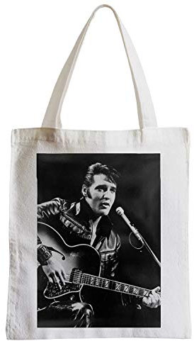 Elvis Presley Shopping-Tasche, Vintage 1, weiß, Einheitsgröße