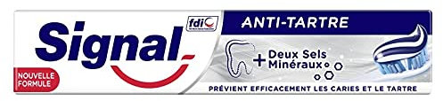 DENTIFRICE TUBE ANTI-TARTRE 75ML, SIGNAL, LOT DE 4