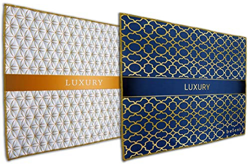 2X Mikrofasertuch I Optikerqualität I 30cm X 30cm I Brillenputztuch I Handypuztuch I Luxury I Premiumqualität I Brille, Smartphone, Tablet, Objektiv (Luxury Doppel Pack)