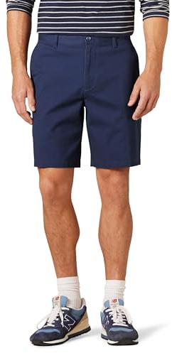 Amazon Essentials Short Chino Extensible Coupe Classique en Mélange de Coton 23cm Homme