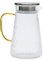 ZAANU Glass Cold Water Jug Vacuum Container Espresso Pot Lemonade Dispenser Clear Kettle Drinking Water Machine Dispenser Hot Water Dispenser Cool-resistant Juices Pitcher Transparent/792
