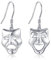 ONEFINITY Traggödie Komödie Masken Ohrringe, 925er Sterlingsilber Masken-Drop-Ohrringe, Schmuckgeschenke für Frauen