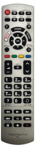 Aurabeam Ersatz TV Fernbedienung kompatibel mit Panasonic N2QAYB001115 Fernseher