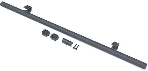 Hook on Rolling Sliding Ladder Hardware - Black Sliding Library Ladder Track Kit(No Ladder), Round Tube Mobile Ladder Track, Floor Wheel with Brake (Limited to Ladder Thickness 2.5cm) (Size : 3.3ft/1