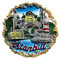 Generisch Vibrant Souvenir Magnet - Istanbul Kühlschrankmagnet 3D Poly Relief 7.2 cm (diameter) 1 Stück