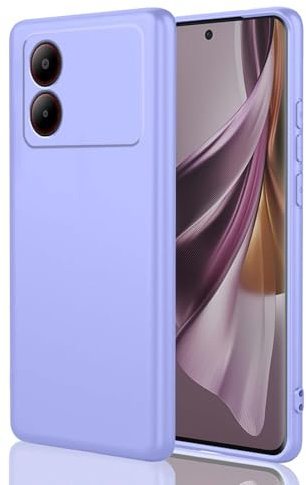 HAOYE Cover per ZTE Blade A34, Custodia Protettiva Antigraffio Silicone Morbida TPU Ultra Sottile ma Resistente Case con Fodera in Tessuto. Viola
