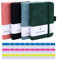 Aimeke 4 Stück Notizbuch Klein A7, Mini Notizbuch A7 Notizblock Klein mit 30 Stk Haftstreifen, 200 Seiten, Taschen Journal mit Stifthalter, Gummizugverschluss für Schule, Arbeit - 4 Farben