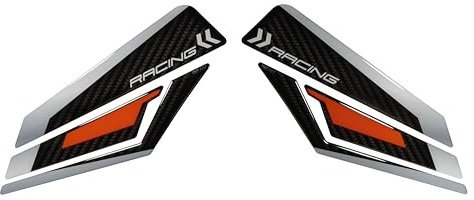 Tankpad Schutz seitlich Carbonlook kompatibel mit KTM 390 Duke blau X800444VA