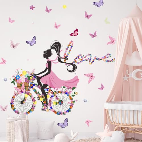 astylishome Wanddeko Wandtattoo Blumen Wandsticker Pflanzen Wandaufkleber Blumentopf Kunst Wand Aufkleber Wandbilder Blume Aquarell Wohnzimmer Schlafzimmer Flur Fenster 1404