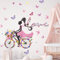astylishome Wanddeko Wandtattoo Blumen Wandsticker Pflanzen Wandaufkleber Blumentopf Kunst Wand Aufkleber Wandbilder Blume Aquarell Wohnzimmer Schlafzimmer Flur Fenster 1404