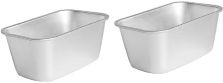 Amosfun 2pcs Non-Stick Loaf Baking Pan Large Capacity Toasting Mold for Bread Cake Quiche for Family Gatherings Daily Cooking Bakery Use