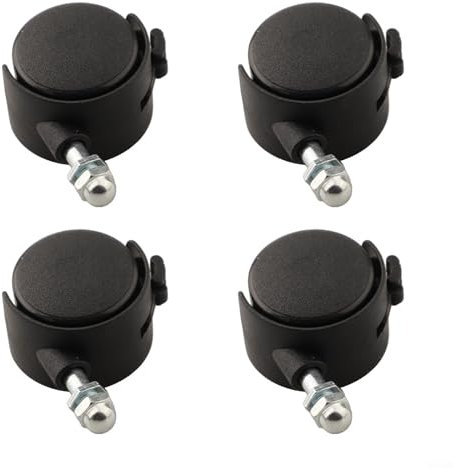 Feeshoppher Lot de 4 Roulettes de Rechange Pour Chauffage d'huile Roulettes de Remplacement pour Radiateur à Huile Roues Omnidirectionnelles pour Radiateur Électrique(avec frein)