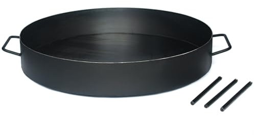 Genérico Disco Arado Paellera Argentina in acciaio al carbonio per cucinare Piatto Varie misure con gambe staccabili Nic Store BBQ (49 cm)