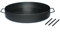 Genérico Disco de Arado Paellera Argentina de acero al carbono para cocinar Plano Varios tamaños con Patas desmontables Nic Store BBQ (49cm)