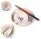 GALPADA 1 Ensemble De 6 Pièces Vaisselle en céramique japonaise rétro à manger rustique bol plats de poterie Ustensiles vaisselle pratique vaisselle mignonne vaisselle de ménage Bois Bleu