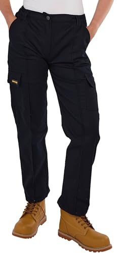 Sam Caan® Women Work Trouser Ladies Cargo Combat Work Trousers Multi Pockets Workwear Safety Pants