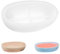 Silikonform Schale Klein Silikonform Kerzenhalter Gieß Form Kerzenhalter Oval Kleine Bootsform Silikon Kerzenhalter Silikonformen für Beton Gips DIY Kerzen Vase Blumentopf