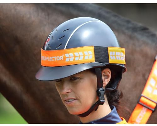 Shires Equi-Flector Hat Band - Orange