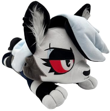 Generisch Haz-Bin Hotel Plüschtier – 23 cm große Sammlerpuppe aus weichem Plüschmaterial, Geschenk für Kinder, Anime-Figurenkissen zum Ausstellen und Kuscheln