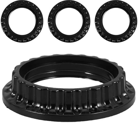 MUCKLILY 4 Stück Lampenfassungs Halteringe E26 US Standard aus Robustem Bakelit Lampenschirmbefestigung für Pendel und Deckenleuchten für Lampenfassung