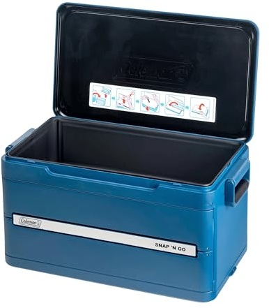 Coleman Snap N Go - Refrigerador plegable - Capacidad 33 l - Puede contener 64 latas - 42 horas de frío - Forro extraíble impermeable - Para camping y uso al aire libre