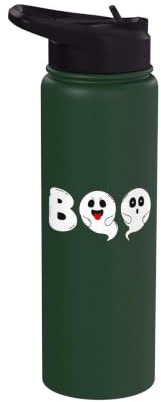 Boo Spooky Halloween Pumpkin Spooky Pumpkin Stainless Steel Insulated Water Bottle