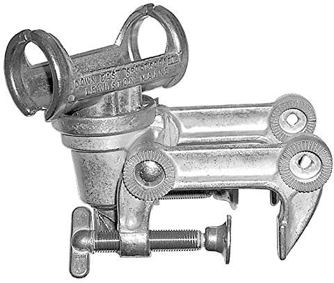 Downeast Down-East S-10 Rutenhalter Klemmfix Zwei Klemmen, silber