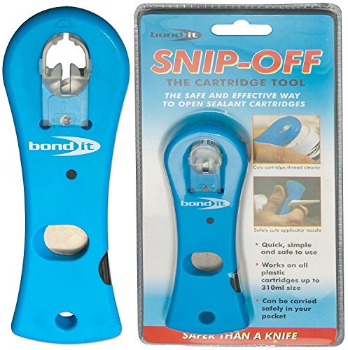 Bond-It Silicone Tube Snips - Easy Safe Silicone Sealant Catridge Nozzle & Thread Safety Cutting Tool