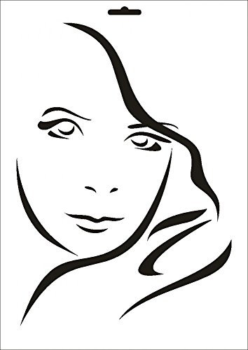 UMR-Design W-023 Face Wand/Textilschablone Grösse A4