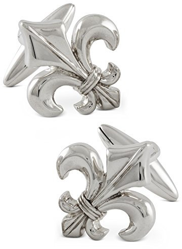 ZAUNICK Gothic Fleur de Lis, Lilie, Manschettenknöpfe Silber 925 handgefertigt
