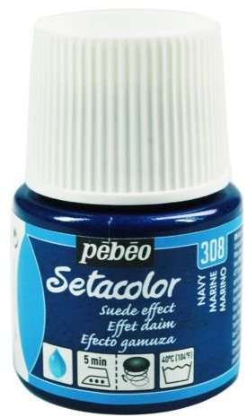 Pebeo Setacolor Textilfarbe, 45ml Colours Suede Effect Navy