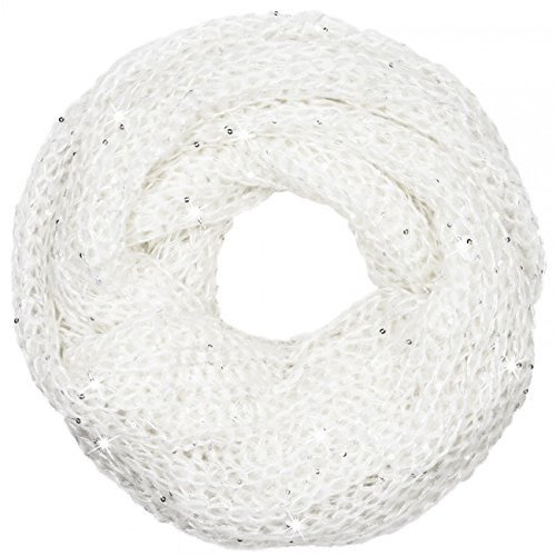 Caspar SC330 Damen weicher Strick Loop mit Pailletten