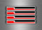 Akachafactory 4 x selbstklebend Sticker Auto Moto Stripes Flagge Tuning Maori