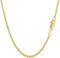 PRINS JEWELS 14 Karat 585 Gold Massive Panzerkette Gelbgold Kette - Breite 2 mm - Unisex (45)