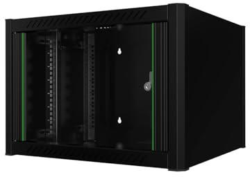 Logon RWM07U56BL Rack zur Wandmontage, 7U, Schwarz – Regale (Wandmontage, 7U, Glas, rund, Schwarz, 48,3 cm (19 Zoll))