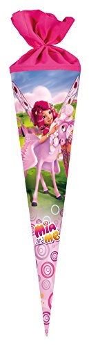 Nestler Schultüte Mia & Me 2018 Zuckertüte Schulanfang Einschulung Schule Kinder: Größe: 70cm rund Glitzer